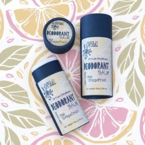 Natural grapefruit deodorant balm in a sustainable push-up tube