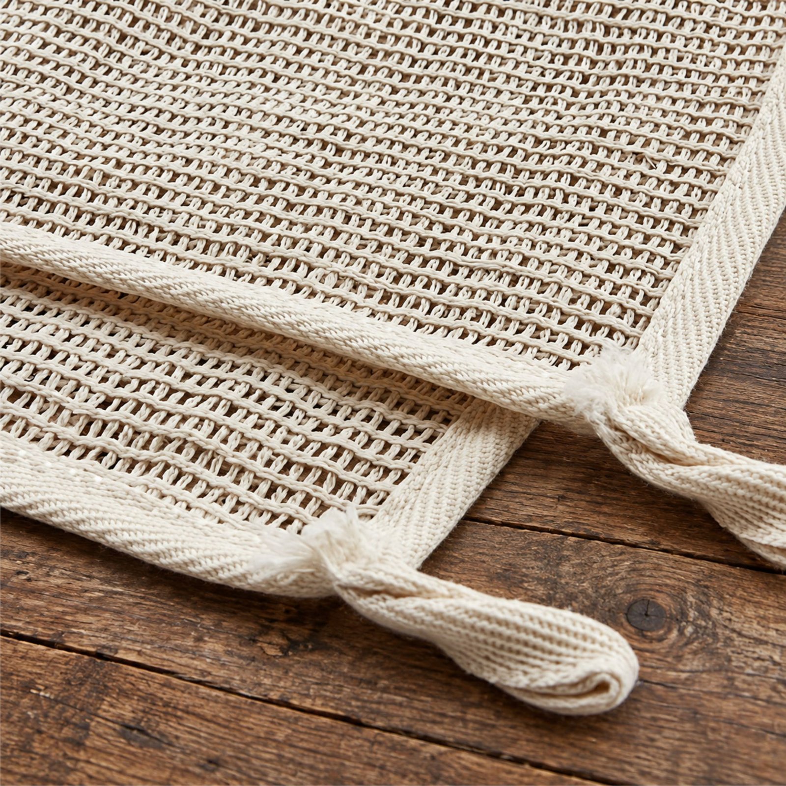 Natural hemp exfoliating washcloth for gentle body scrubbing and skincare